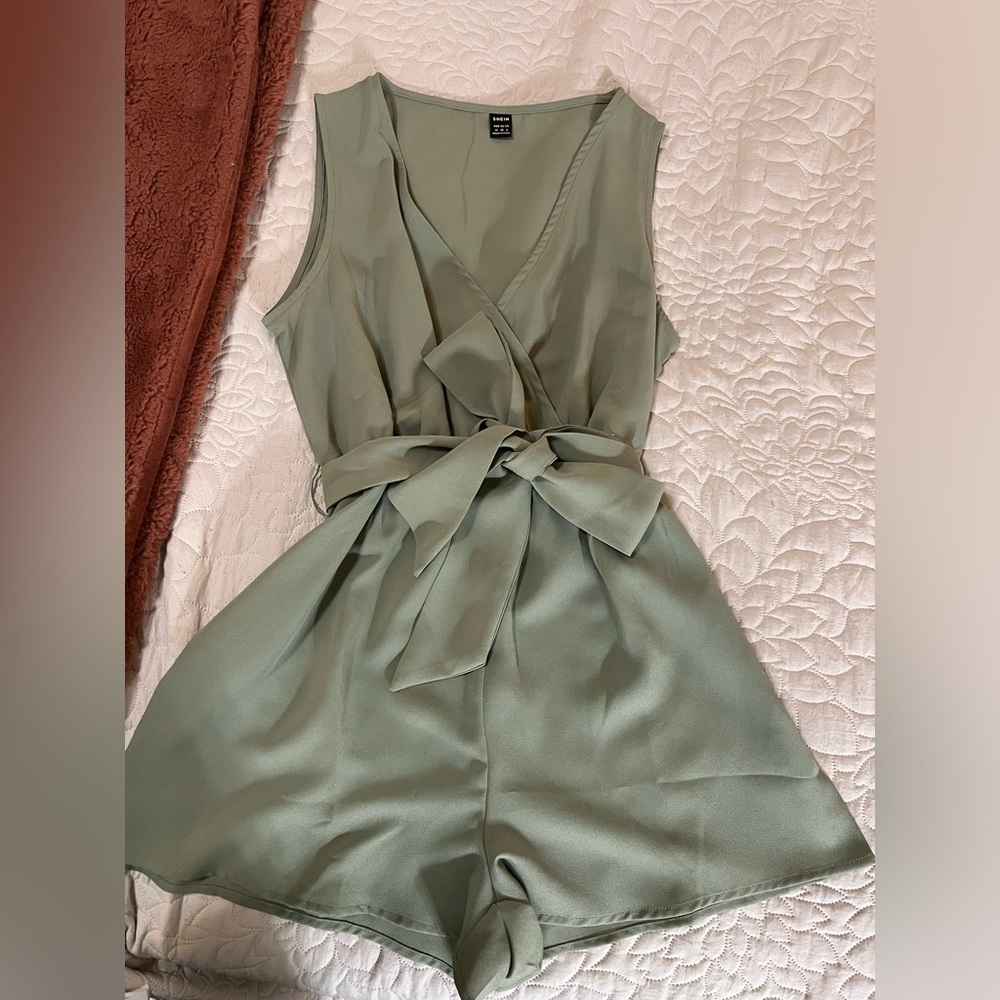 SHEIN Sage Green Romper